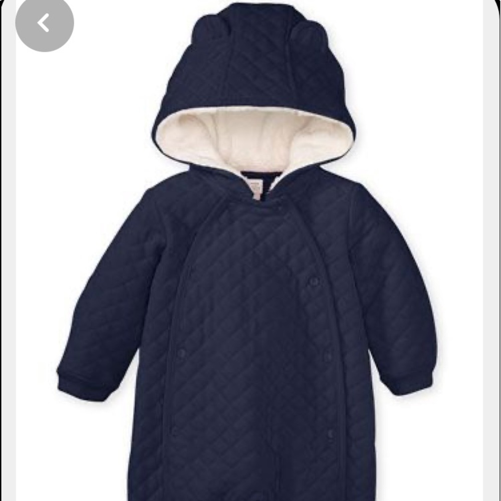Navy blue quilted Nordstrom Baby One-piece  3month